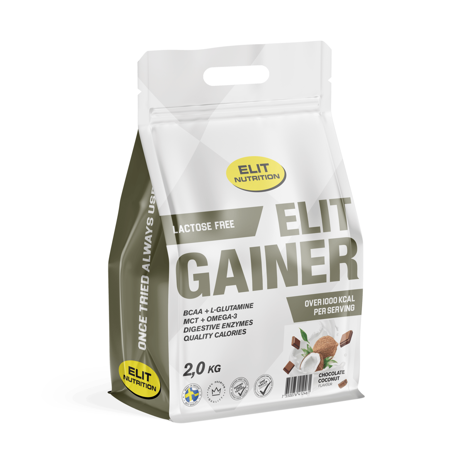 Elit Nutrition Gainer Laktosfri Chocolate Coconut 2000 g