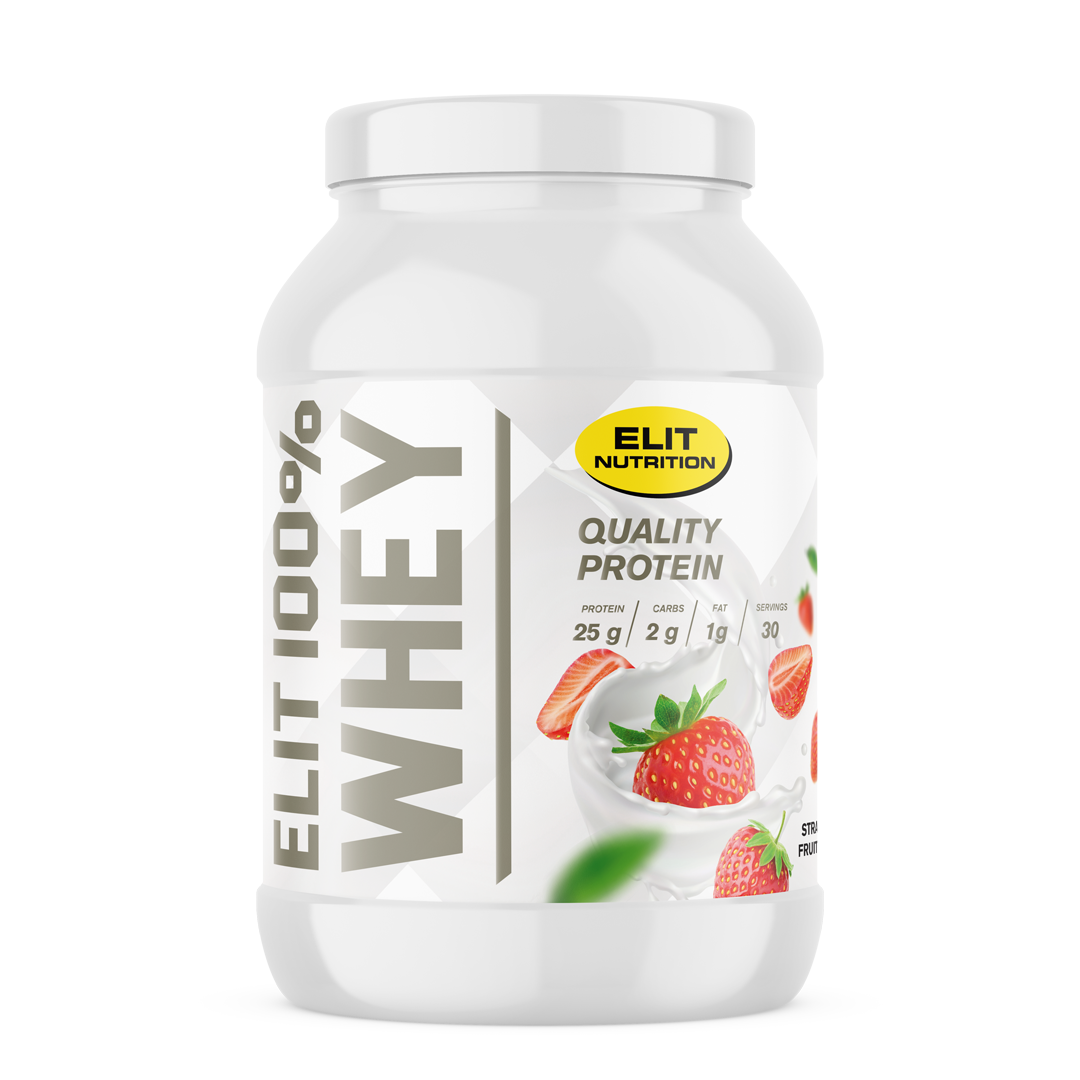 Elit Nutrition 100% Whey Strawberry Laktosfri 900 g