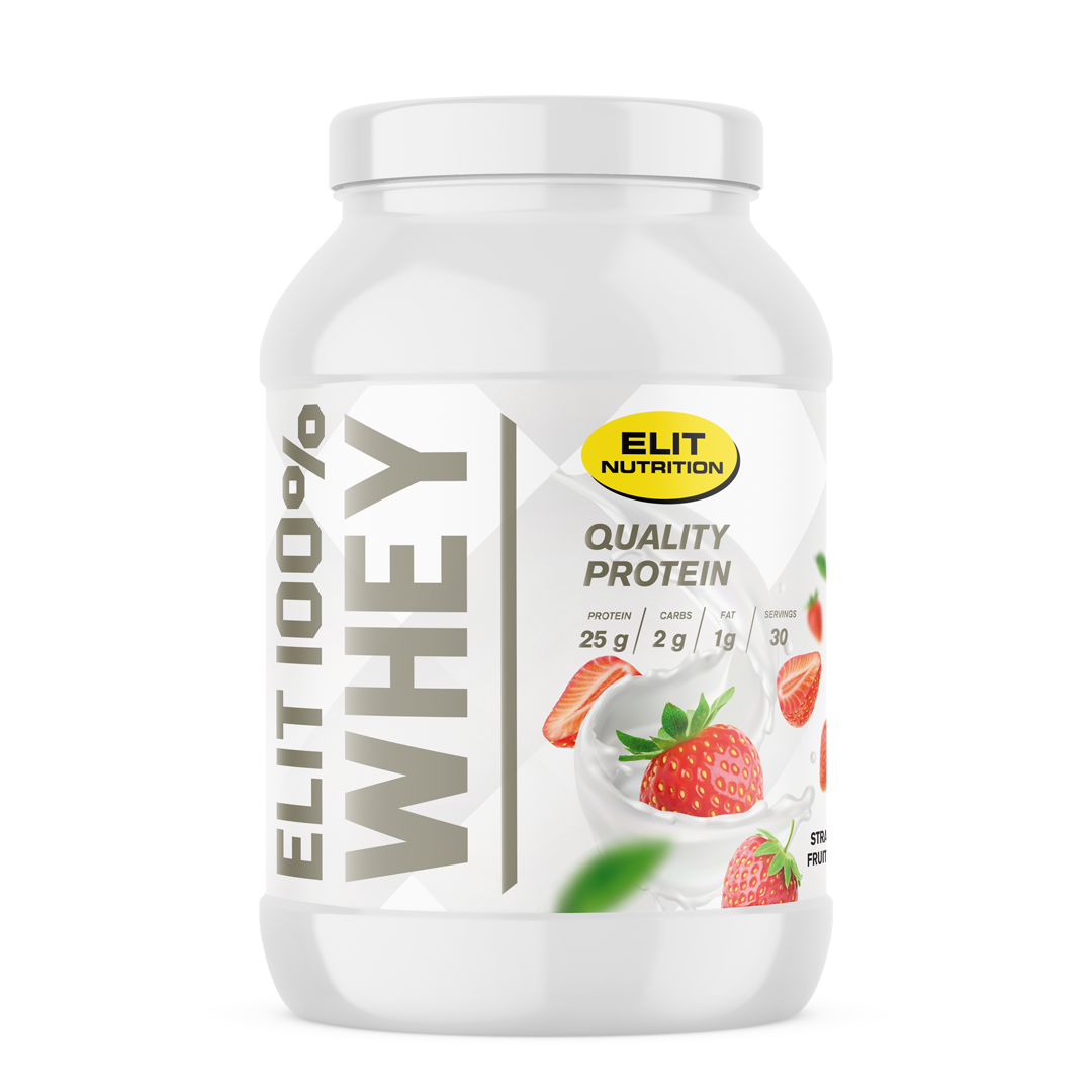 Elit Nutrition 100% Whey Strawberry Laktosfri 900 g