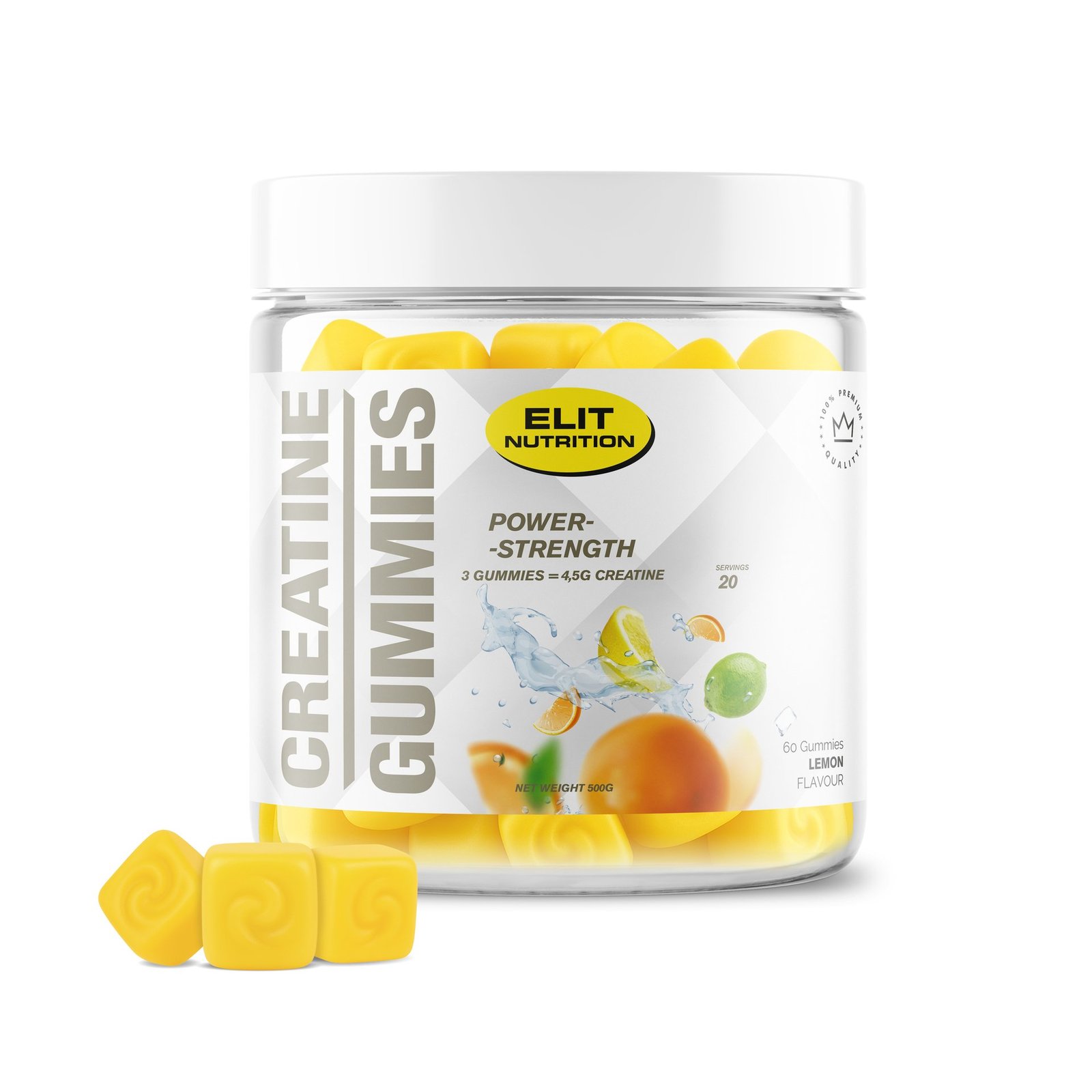 Elit Nutrition Creatine Gummies Lemonade 60 st
