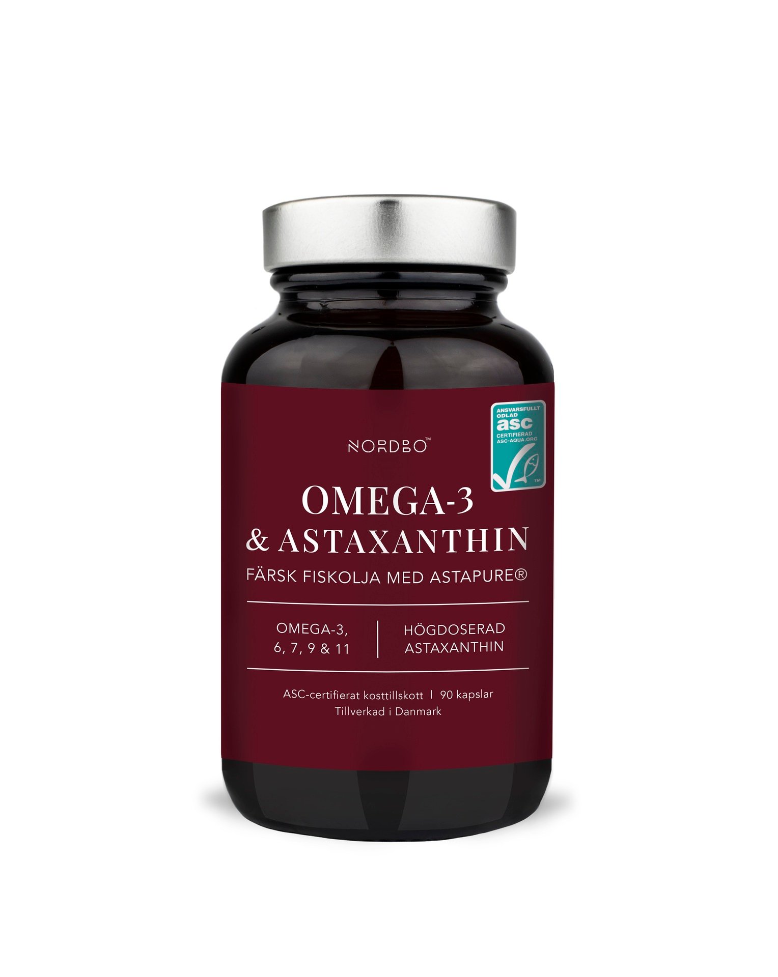 Nordbo Omega-3 & Astaxanthin 90 kapslar