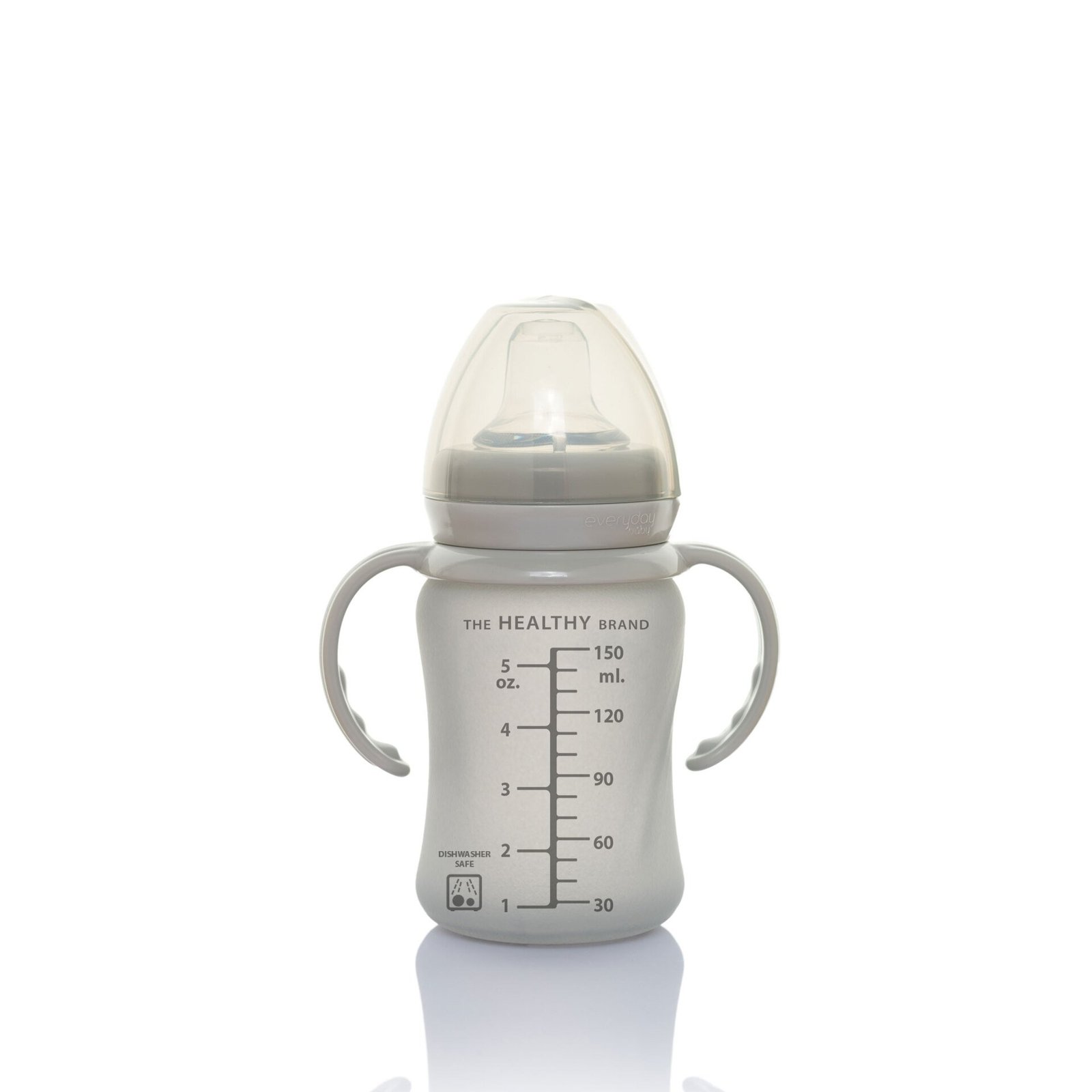 Everyday Baby Pipmugg Glas Healthy+ Quiet Grey 150 ml