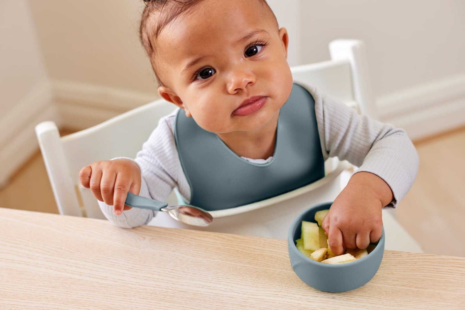 Everyday Baby Barnmatskål Silikon Harmony Green 2 st