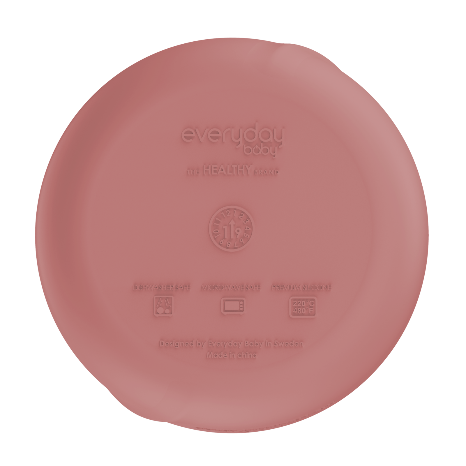 Everyday Baby Barnmatskål Silikon Nature Red 2 st