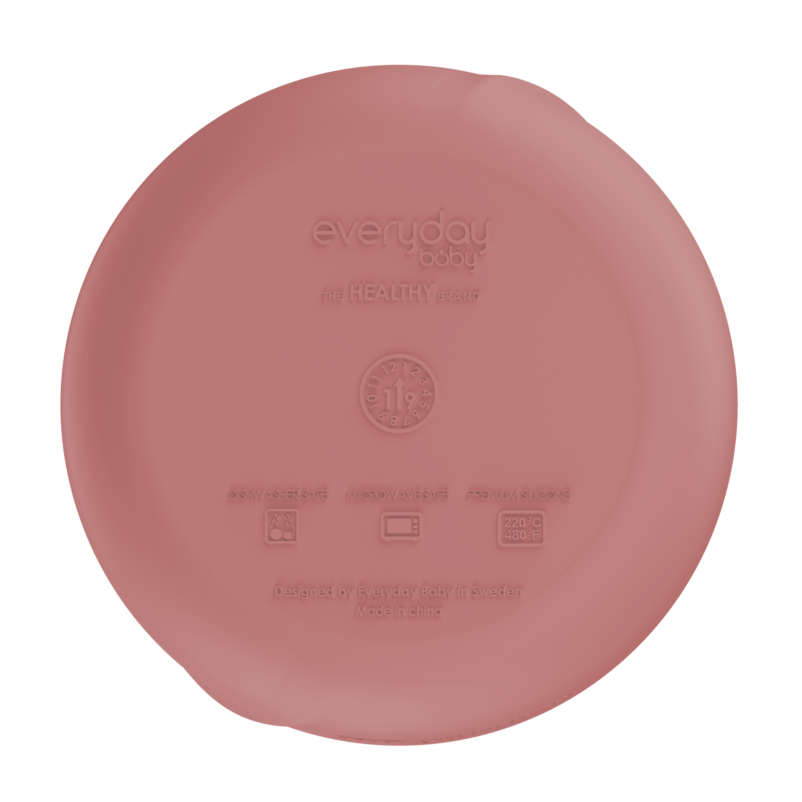 Everyday Baby Barnmatskål Silikon Nature Red 2 st