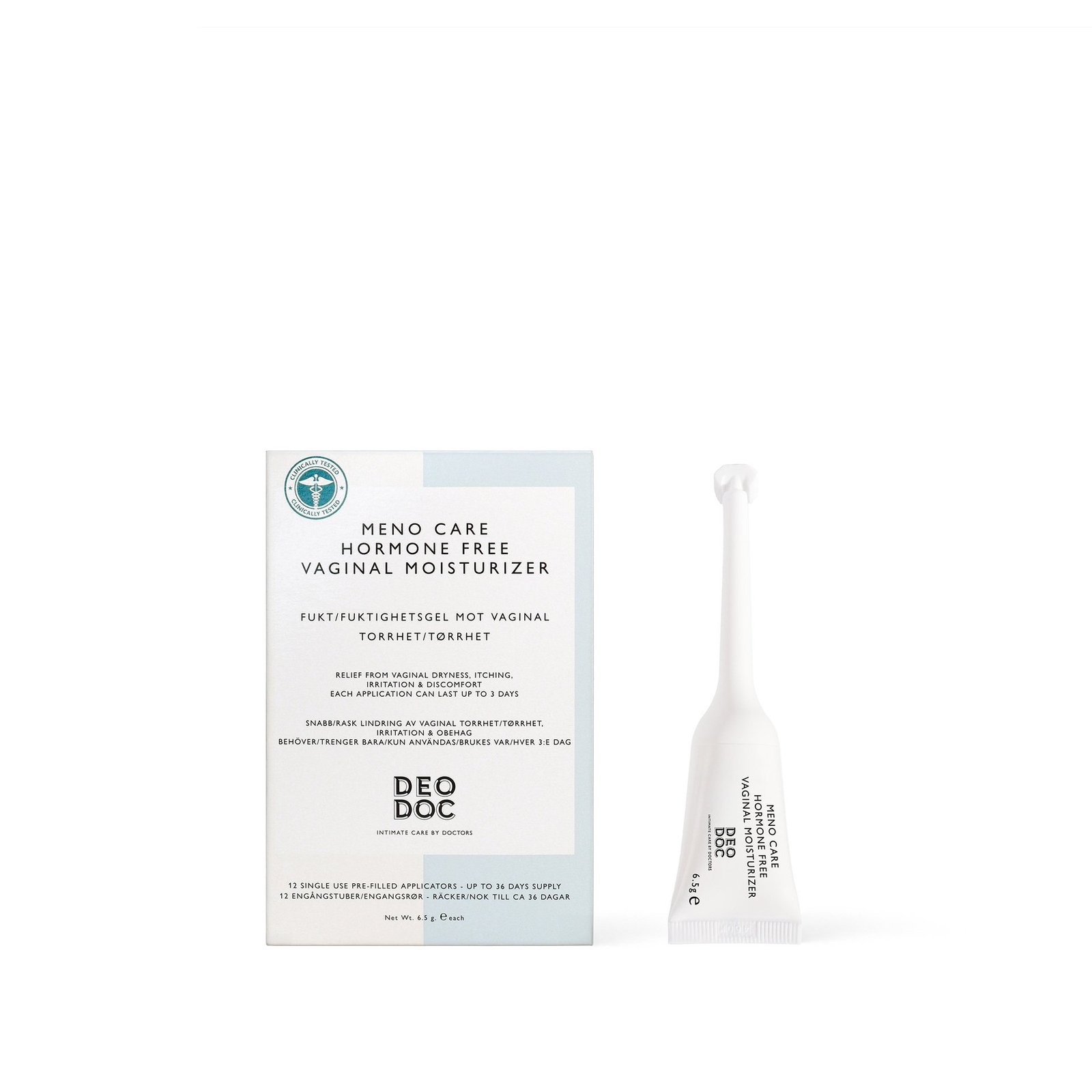 DeoDoc Meno Care Hormone Free Vaginal Moisturizer 78g 12st