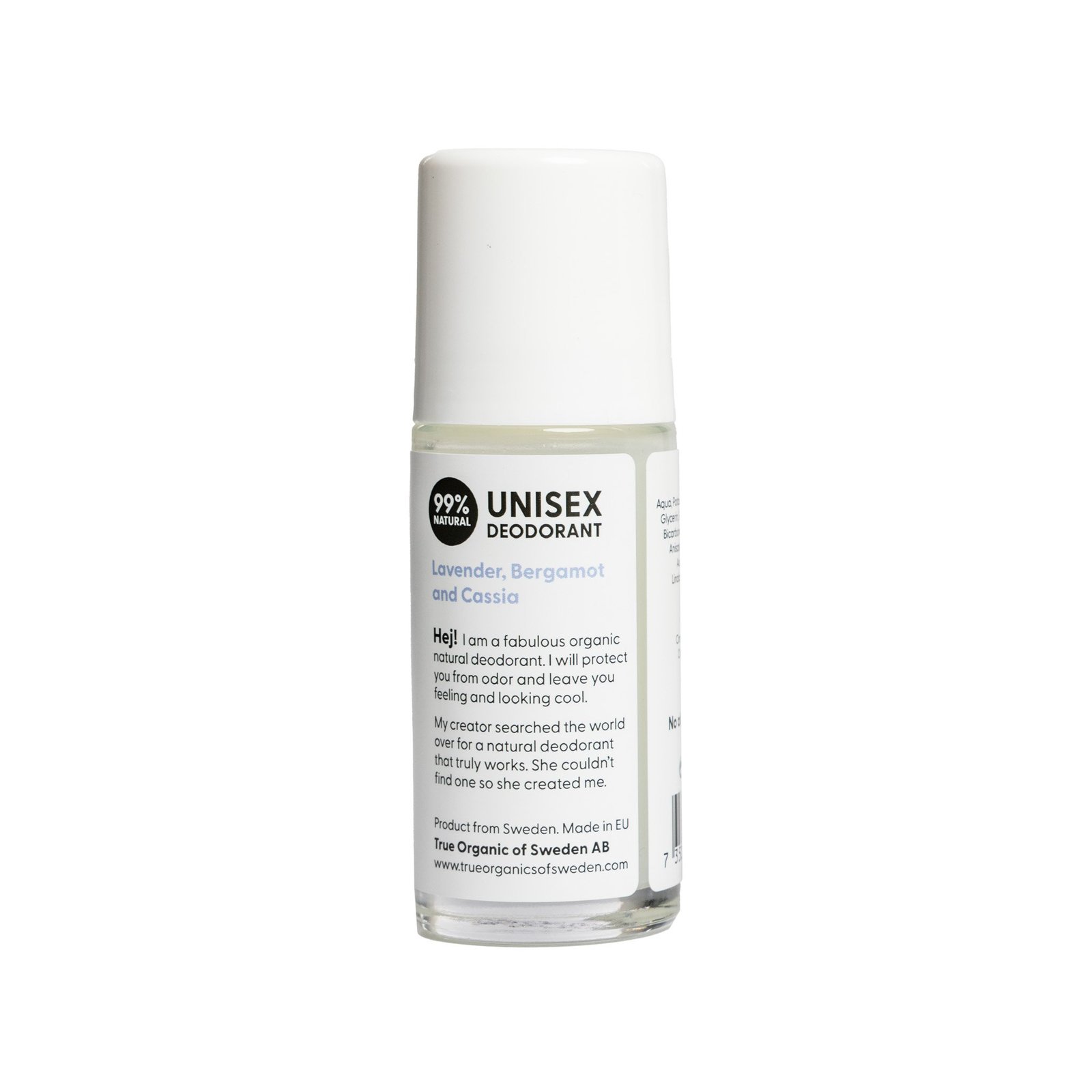 True Organic of Sweden Undercover Agent Lavender Bergamot Cassia Deo 50ml