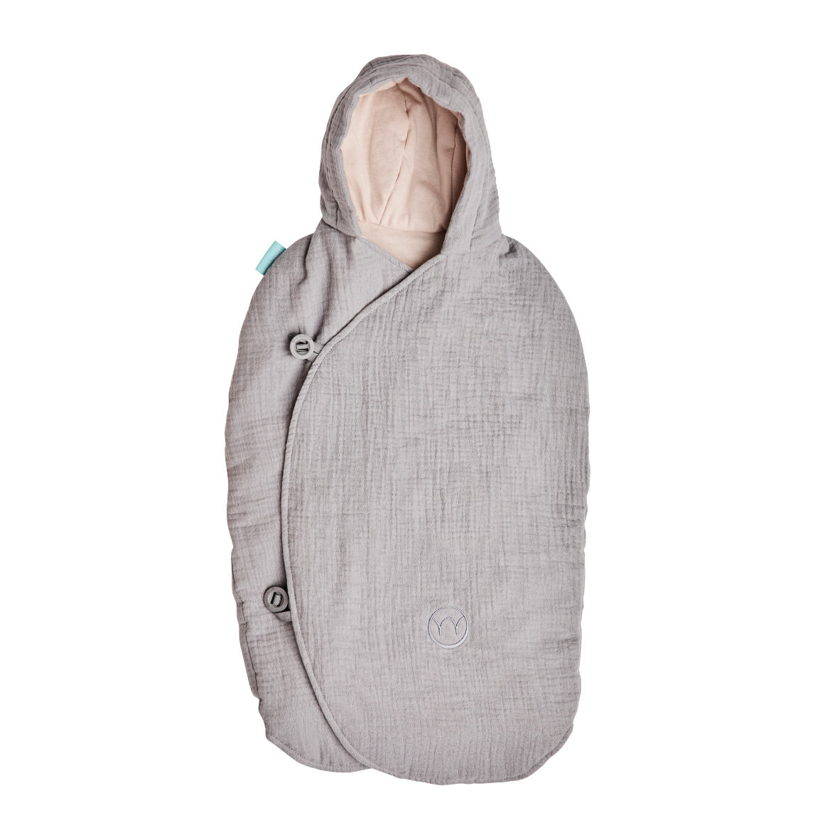Najell Muslin Sleep Overall 0-4 månader - Mercury Grey
