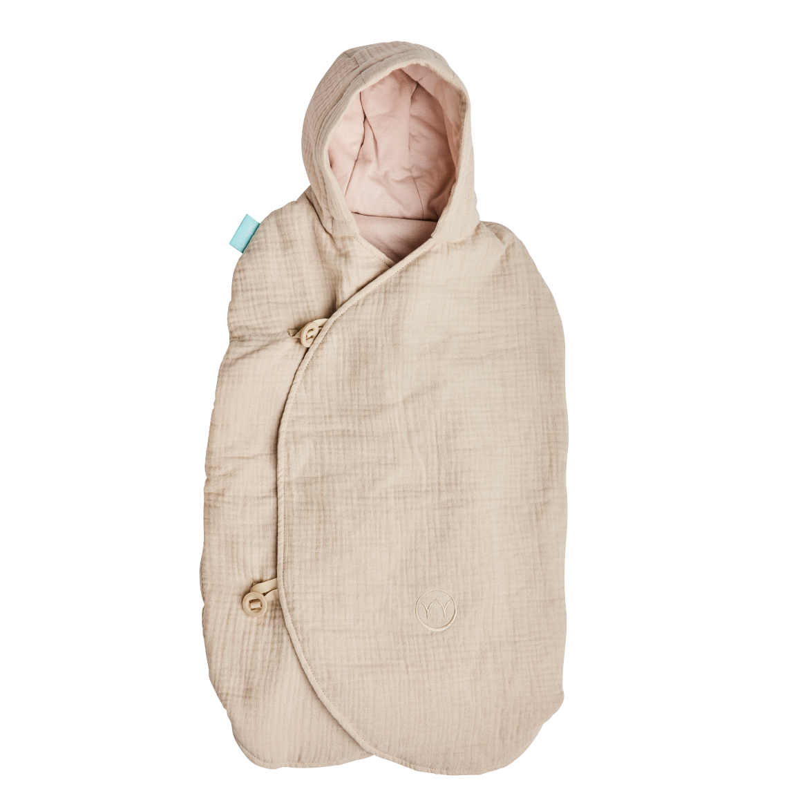 Najell Muslin Sleep Overall 0-4 månader - Ivory White