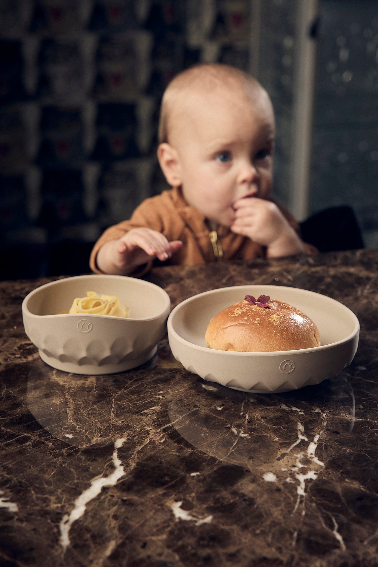 Najell Baby plate and bowl set - Dune Beige