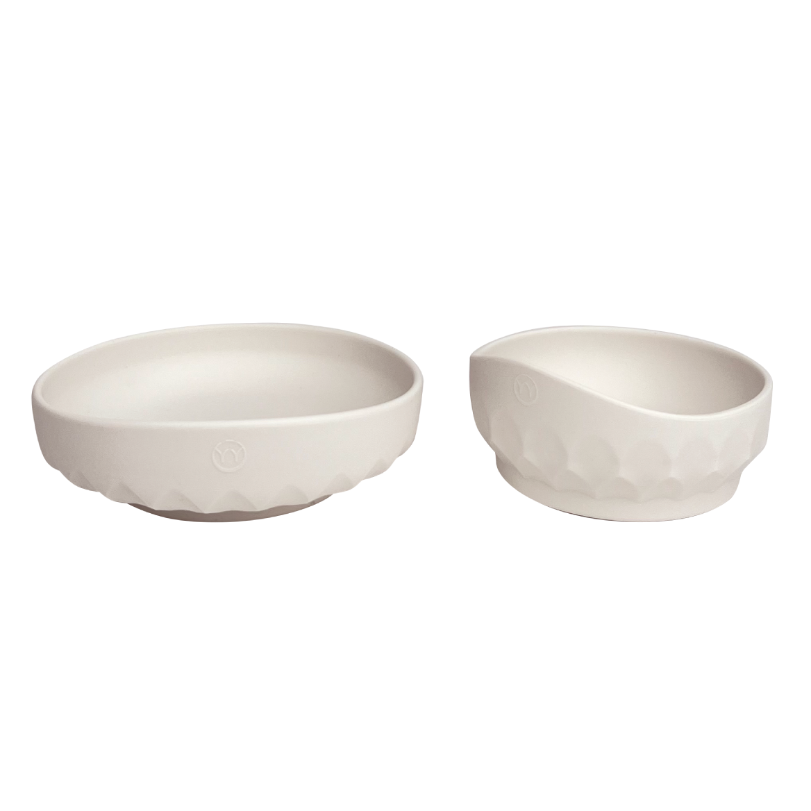 Najell Baby plate and bowl set - Porcelain White