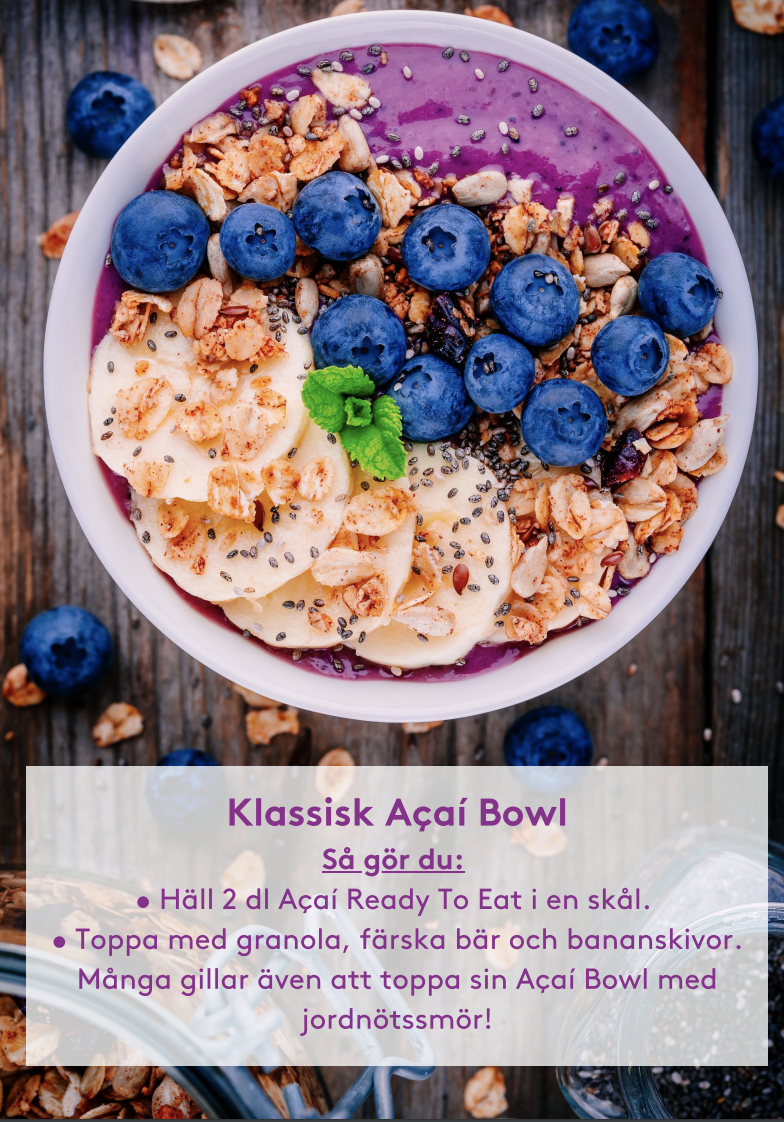 Macacos Acaí Smoothie Bowl Färdigmixad 1 l