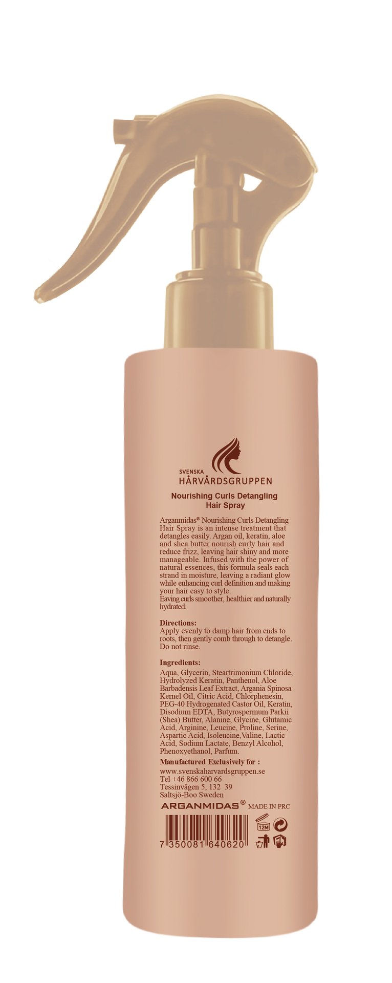 Arganmidas Nourishing Curls Detangling Hair Spray 250 ml