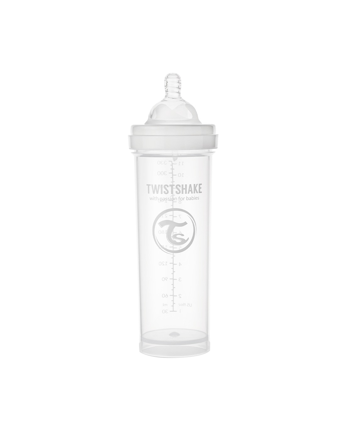 Twistshake Nappflaska Anti-Kolik Vit 330 ml