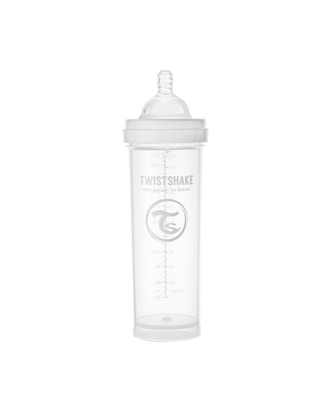 Twistshake Nappflaska Anti-Kolik Vit 330 ml