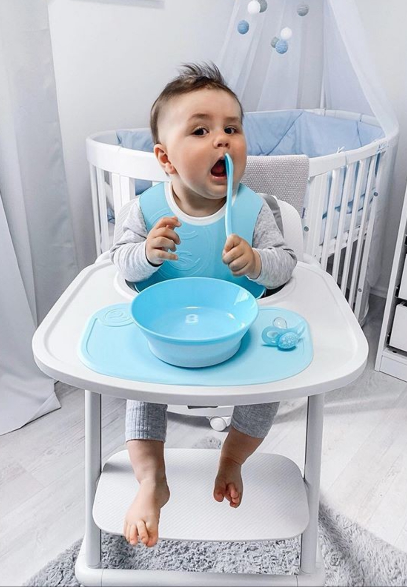 Twistshake Djup Barntallrik Med Lock Blå