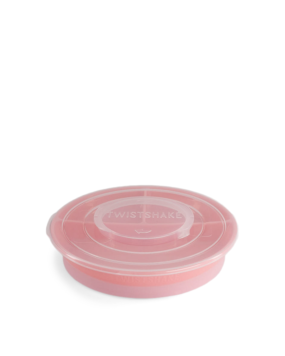 Twistshake Delad Tallrik Pastell Babyrosa