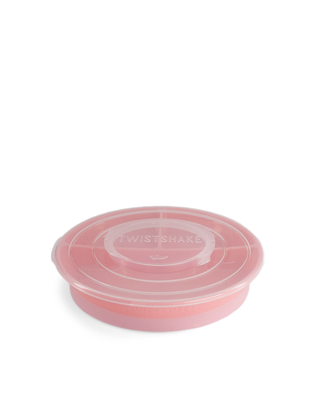 Twistshake Delad Tallrik Pastell Babyrosa