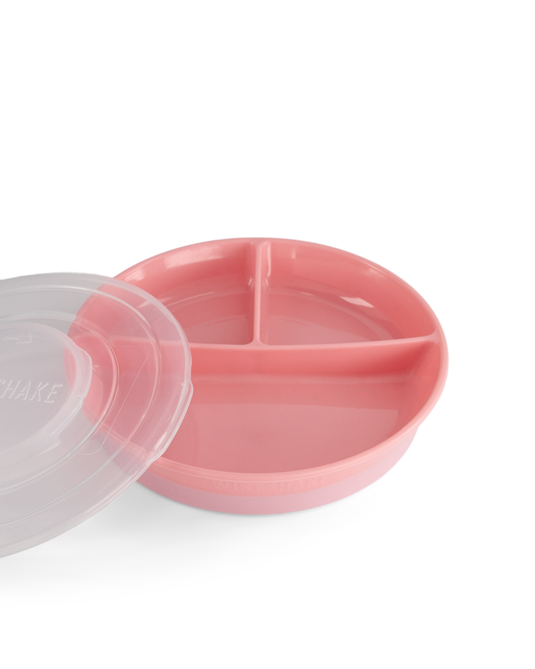 Twistshake Delad Tallrik Pastell Babyrosa