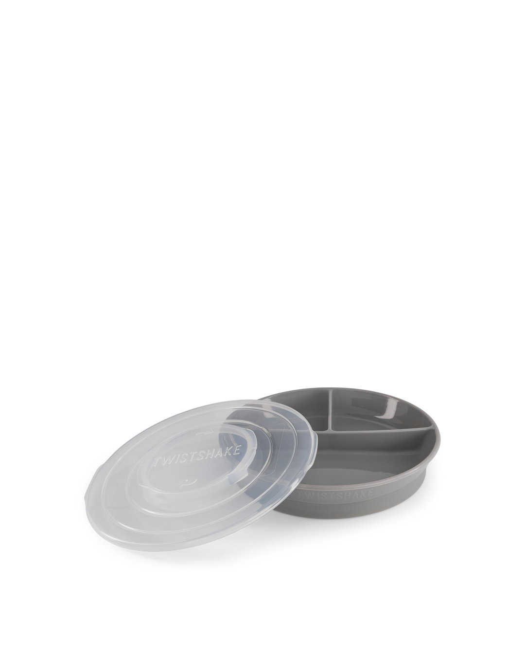 Twistshake Delad Tallrik Pastell Grå