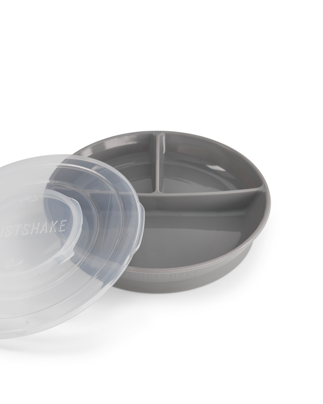 Twistshake Delad Tallrik Pastell Grå