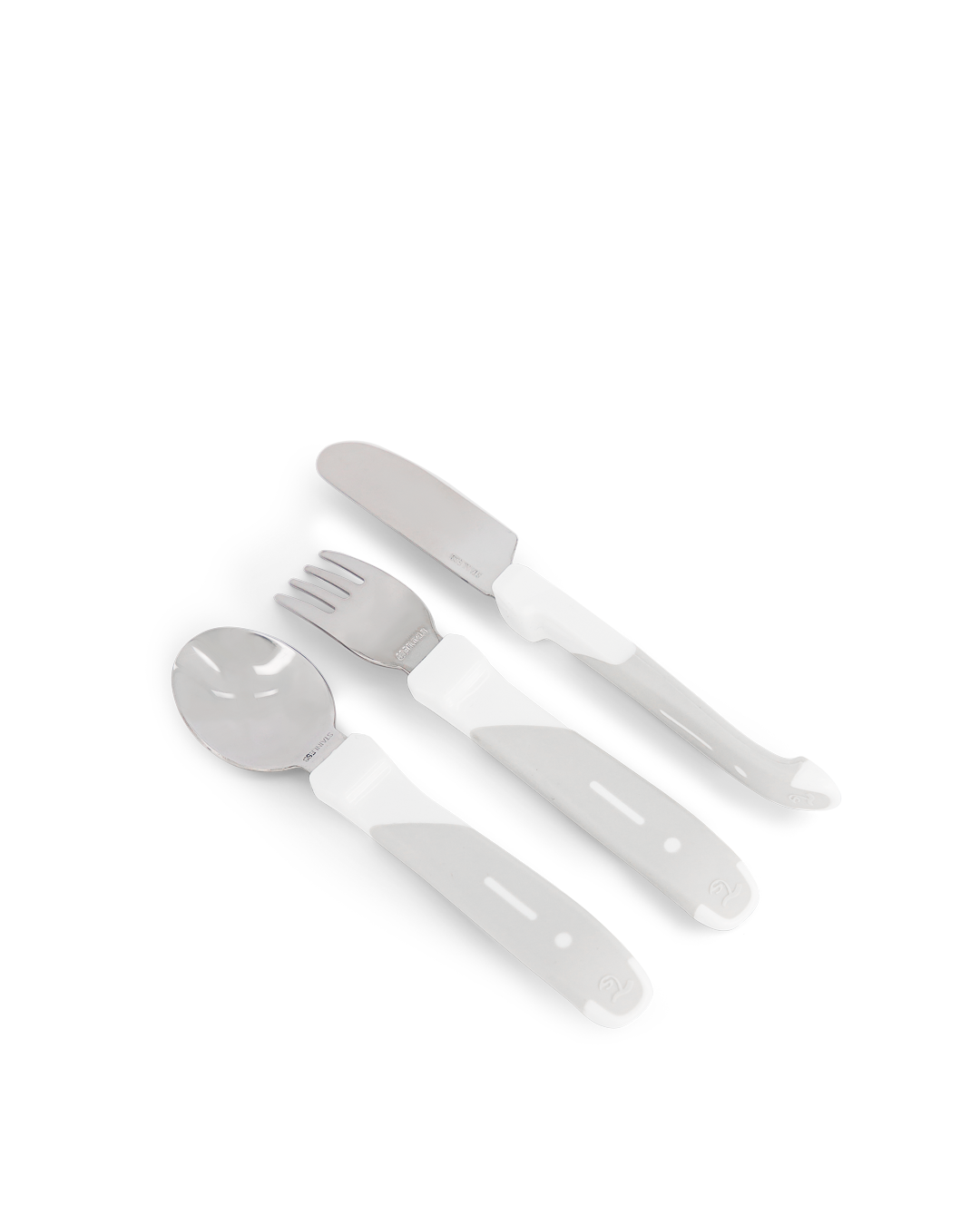 Twistshake Learn Cutlery Stainless Steel 12+ white