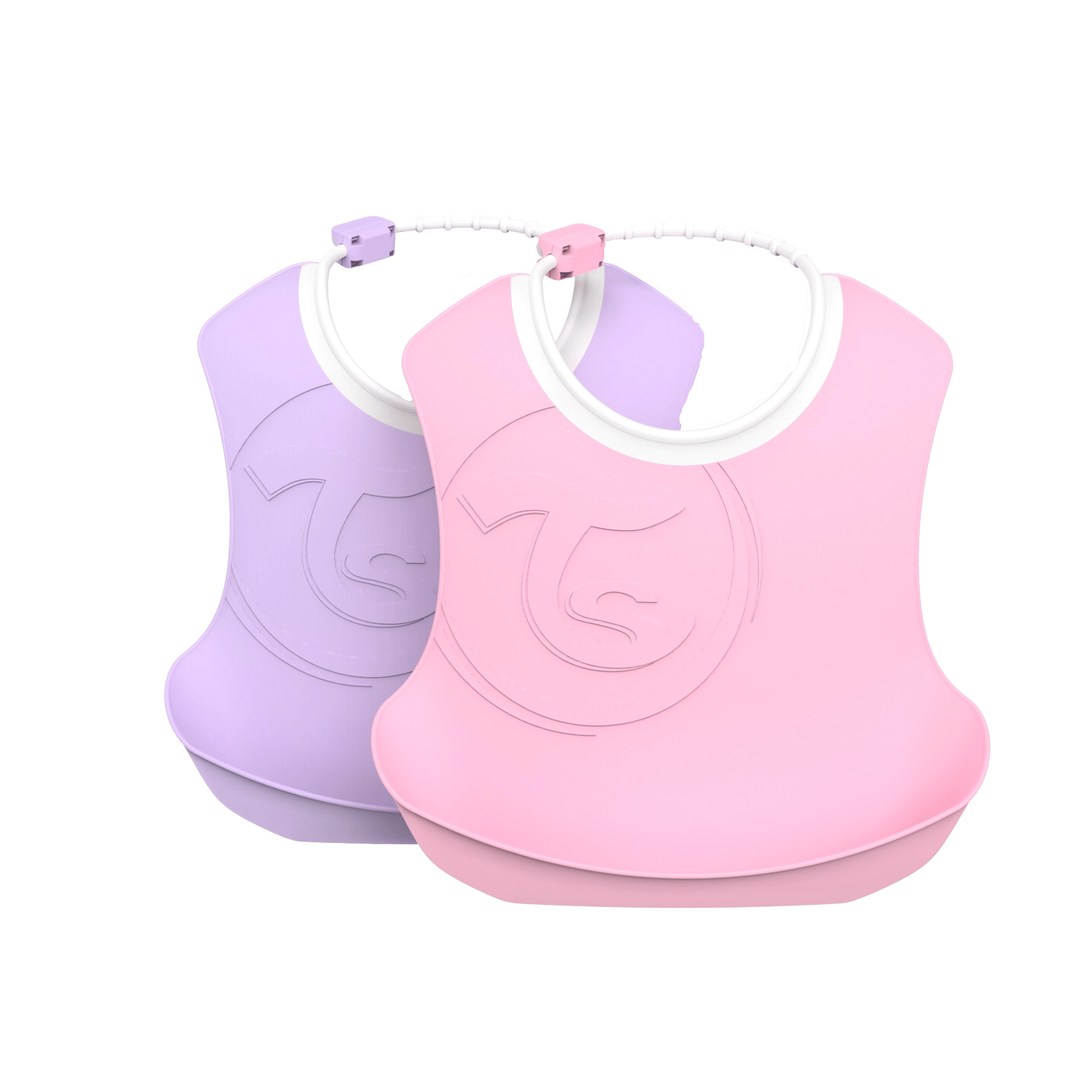 Twistshake Haklappar 2-pack Rosa & Lila