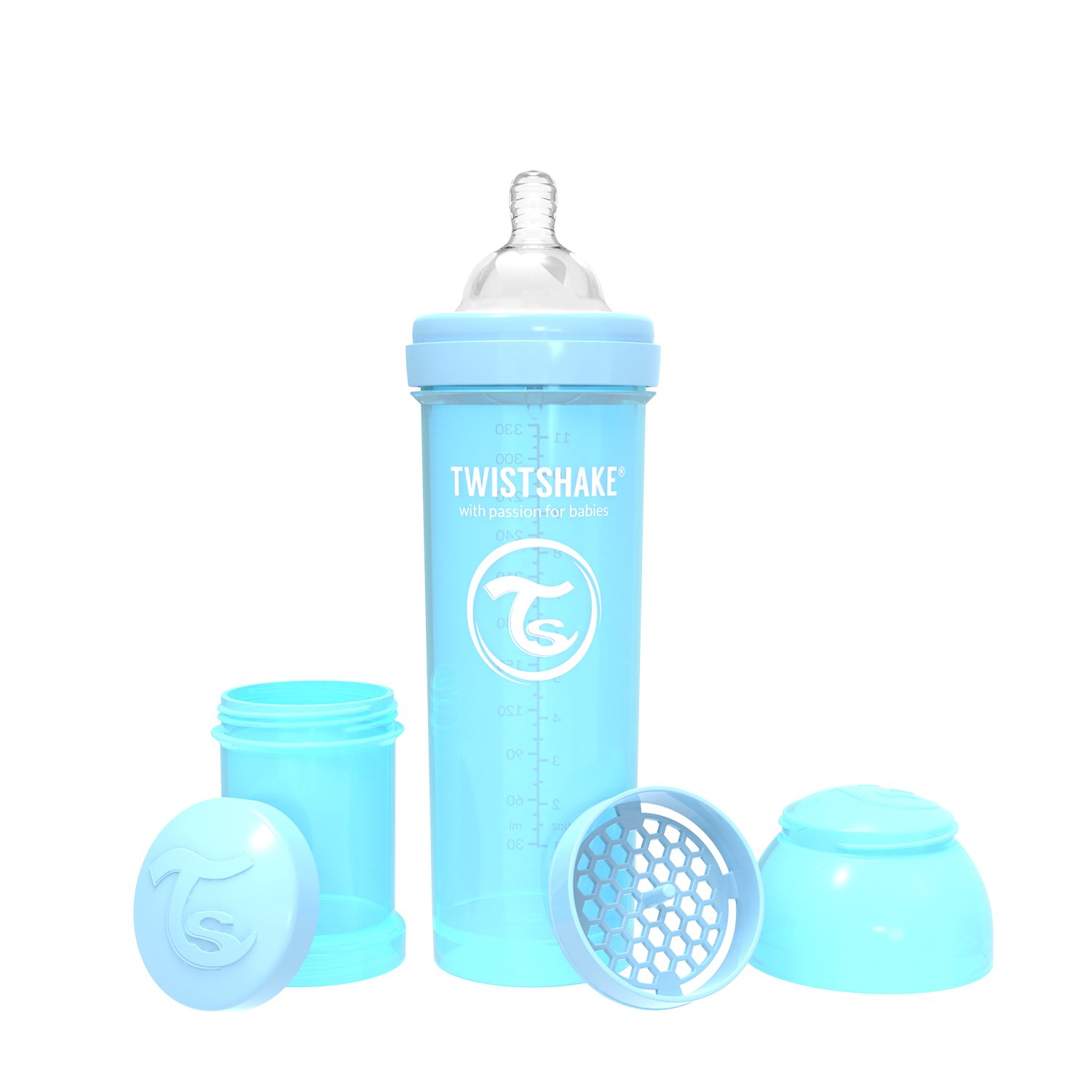 Twistshake Anti-Kolik Babyblå 330 ml