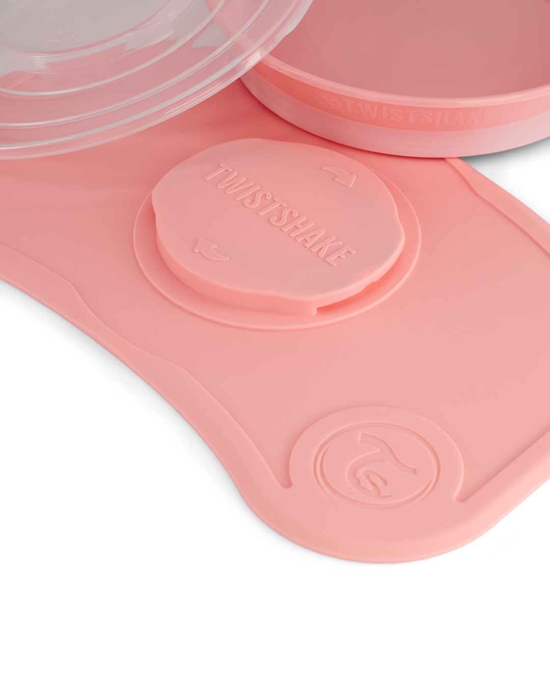 Twistshake Click-Mat Mini + Tallrik Rosa