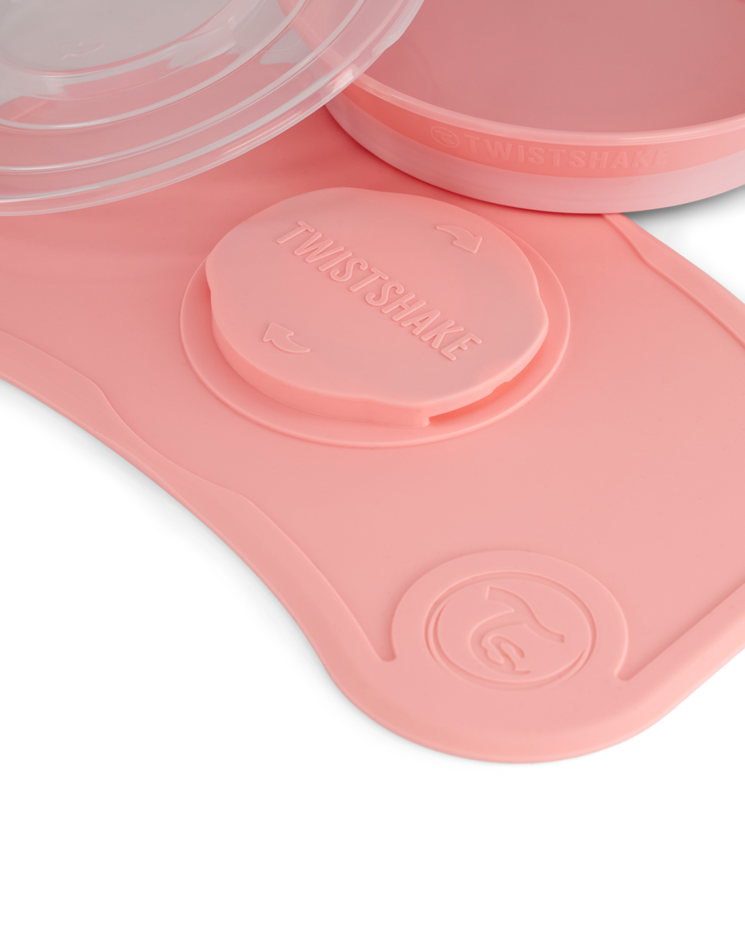 Twistshake Click-Mat Mini + Tallrik Rosa