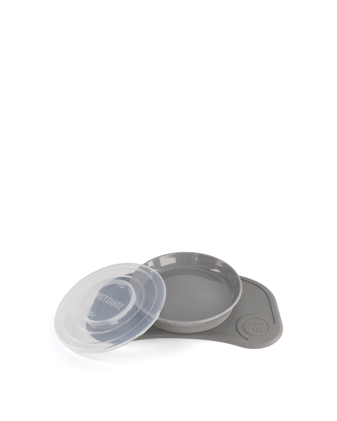 Twistshake Click-Mat Mini + Tallrik Grå