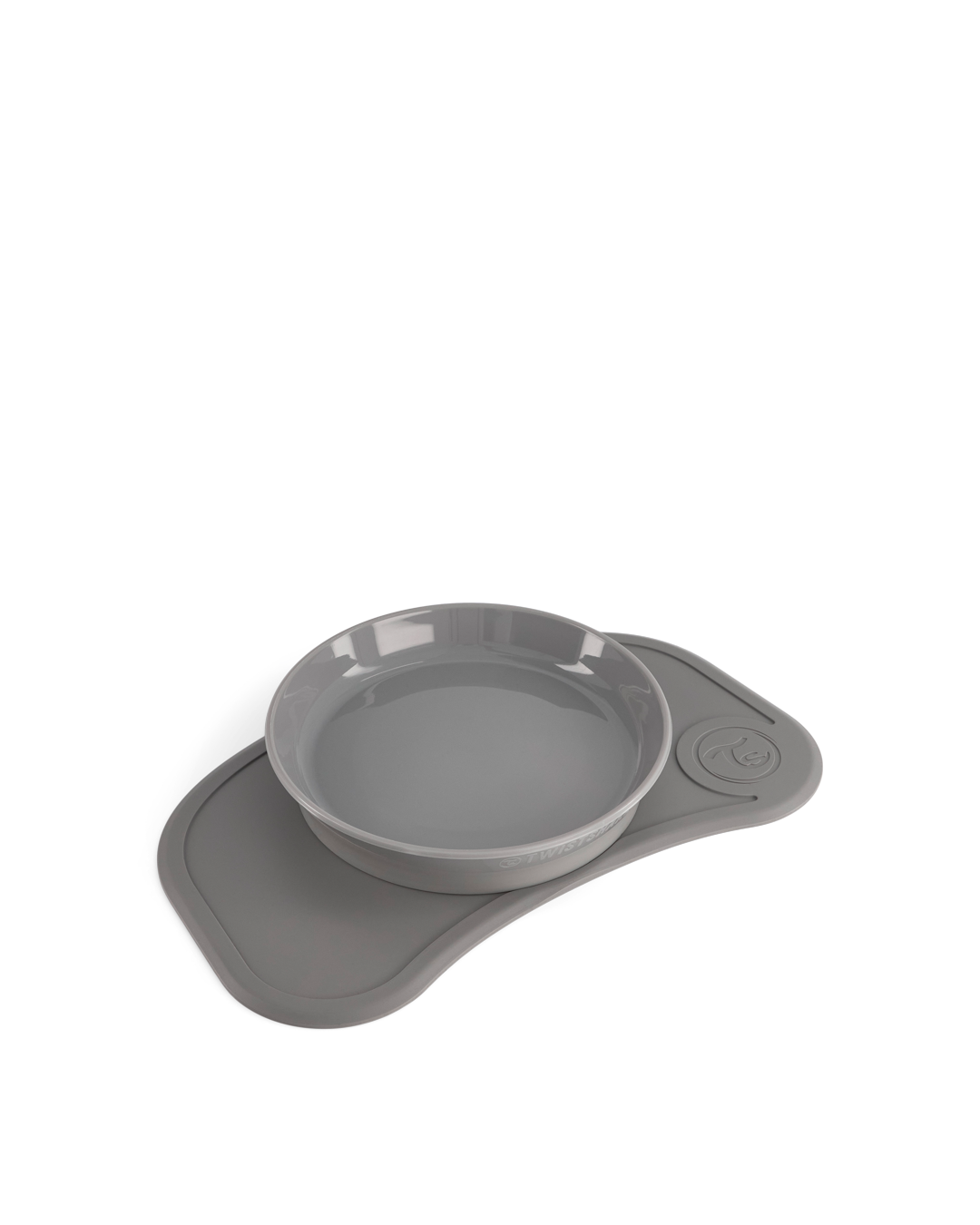 Twistshake Click-Mat Mini + Tallrik Grå
