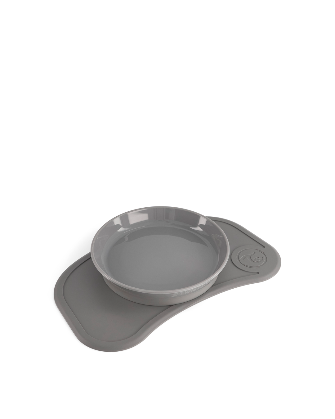 Twistshake Click-Mat Mini + Tallrik Grå