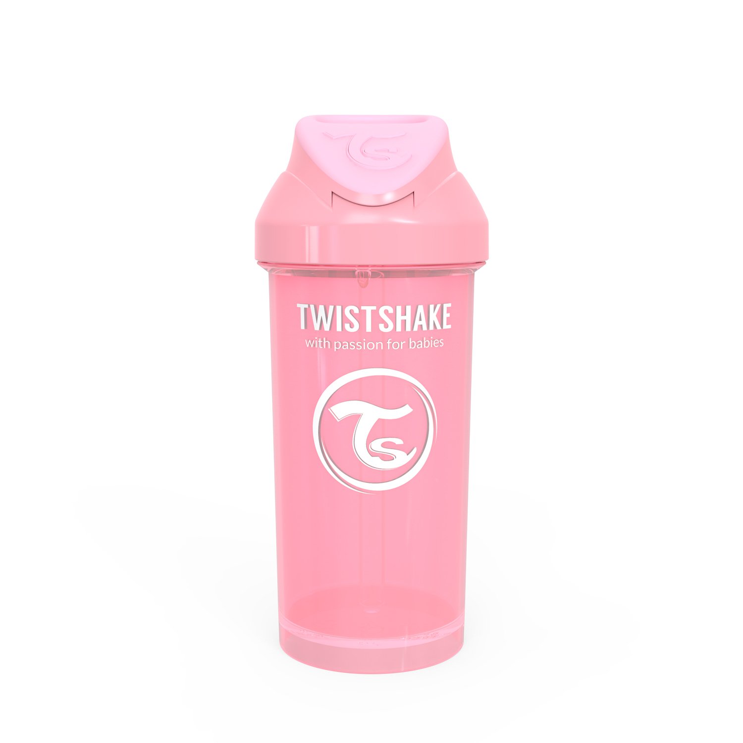 Twistshake Sugrörsmugg Rosa 360 ml