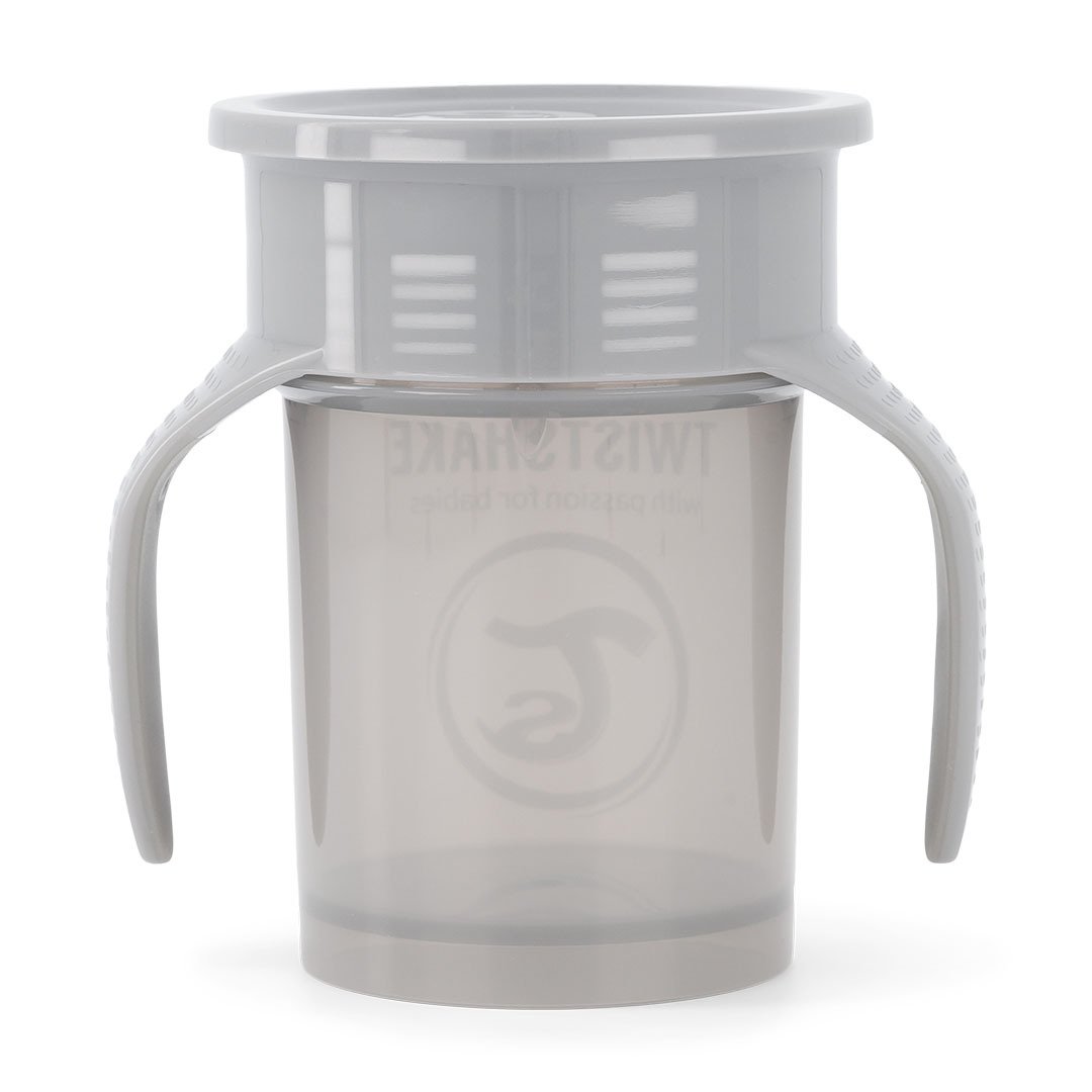 Twistshake 360 Cup 6+m Pastel Grey