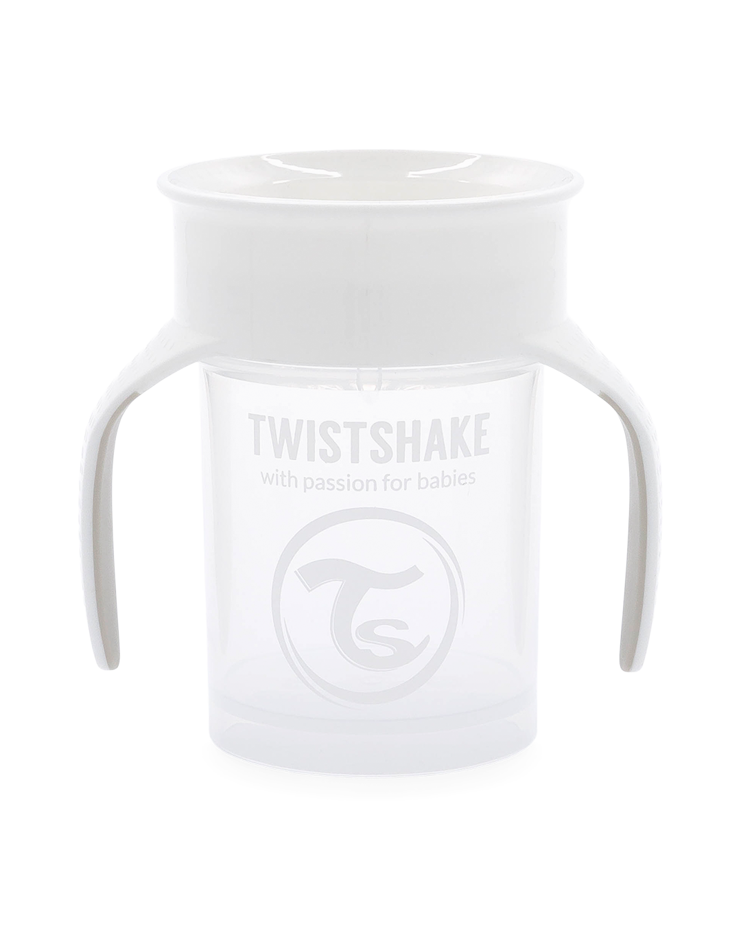 Twistshake Spillfri 360-mugg Vit
