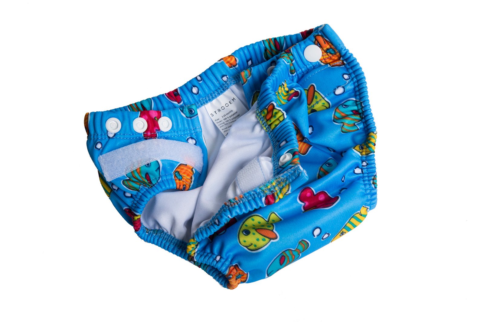 Strooem Nappy Racer Blue Fish Onesize 3-24 månader