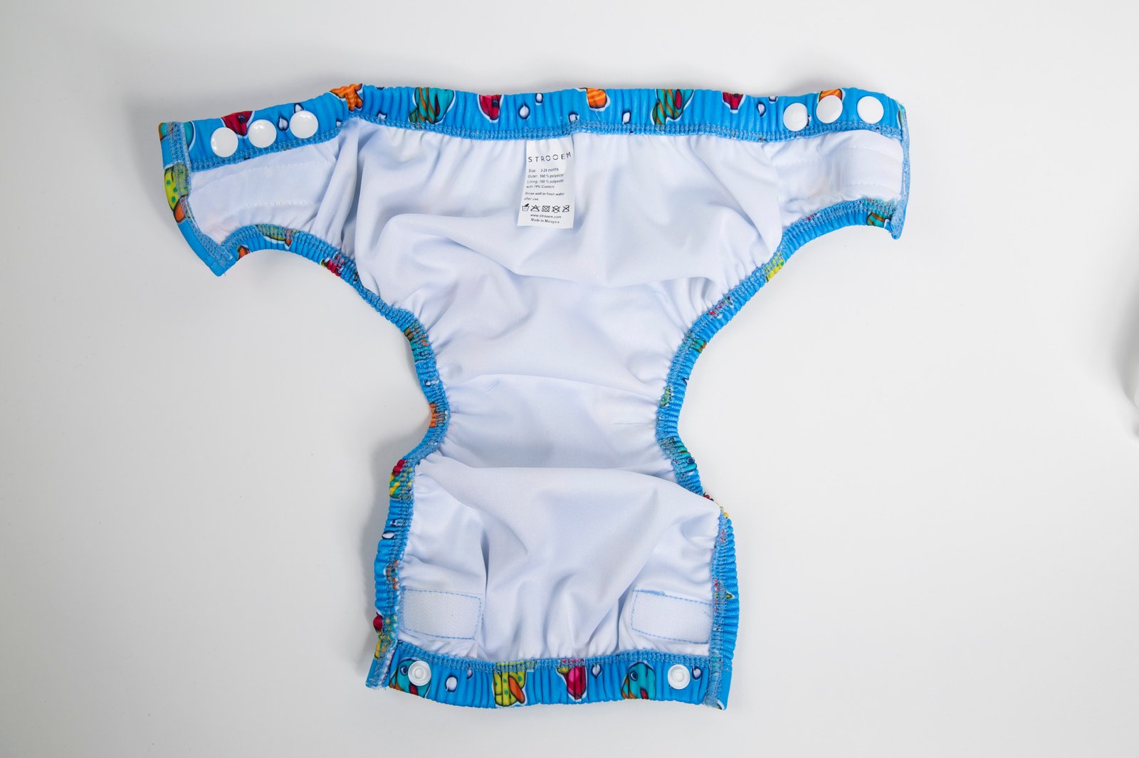 Strooem Nappy Racer Blue Fish Onesize 3-24 månader