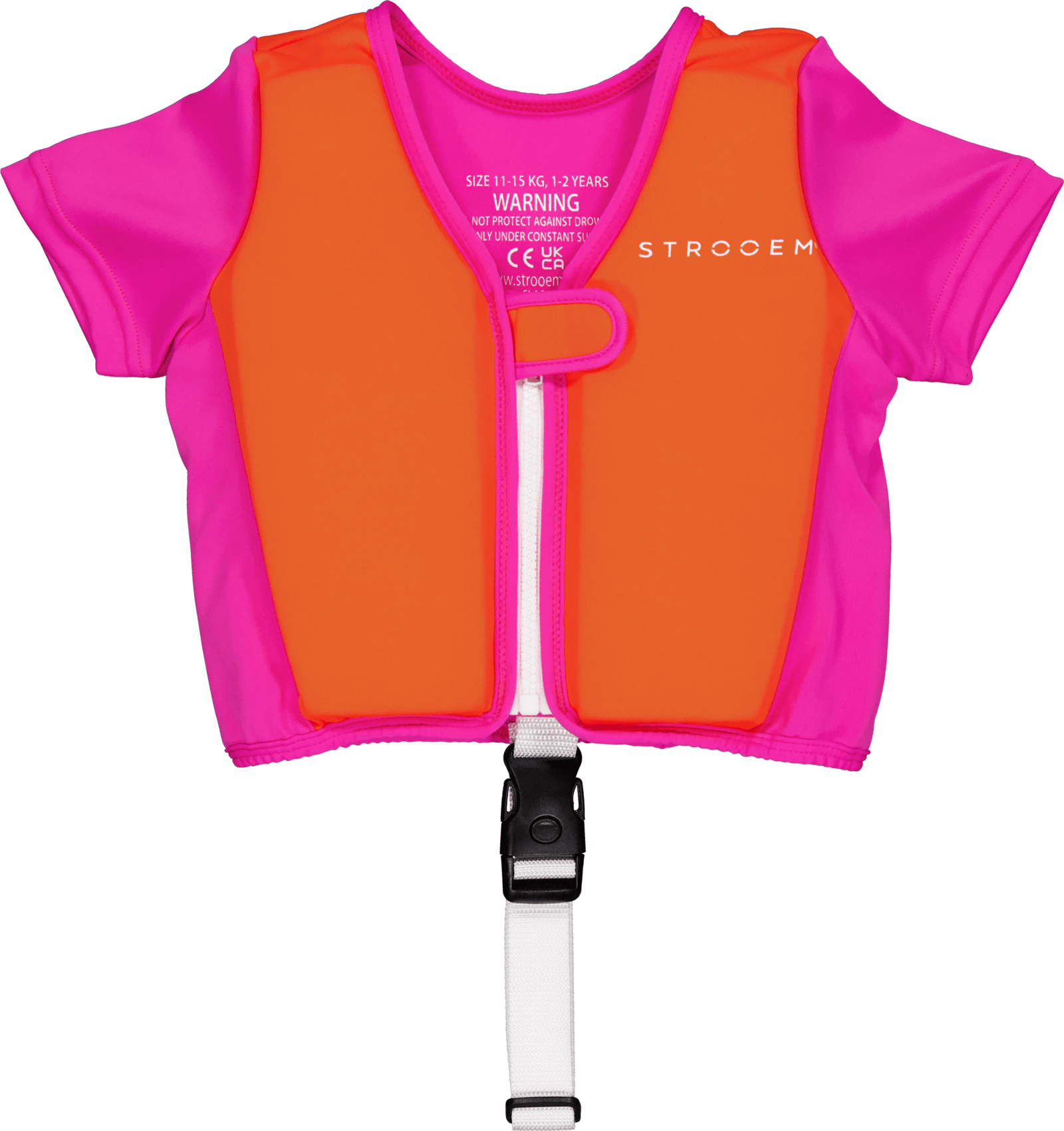 Strooem Original Swim Vest Orange/Pink 1-2 år 11-15 kg