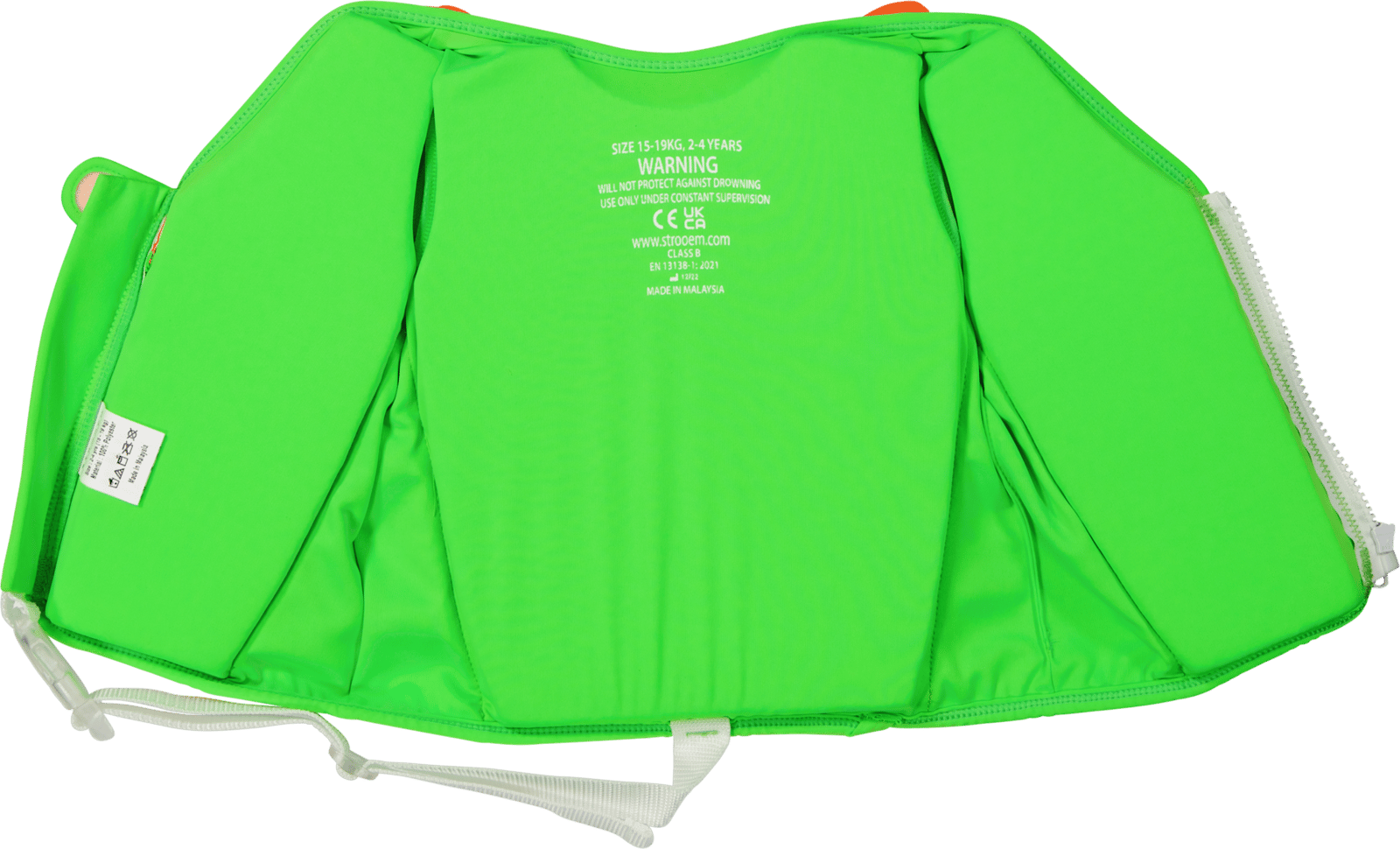 Strooem Original Swim Vest Orange/Lime 2-4 år 15-19 kg