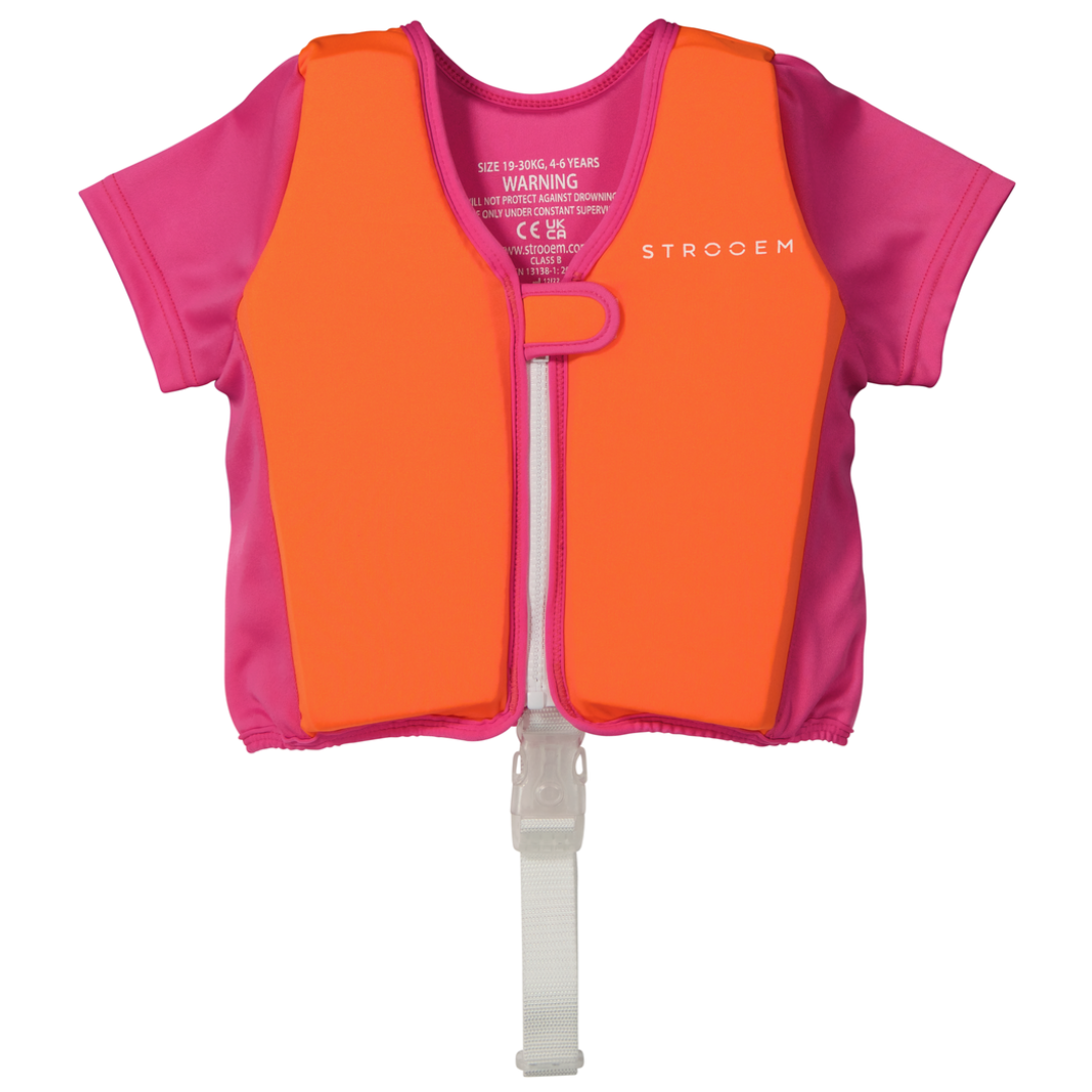 Strooem Original Swim Vest Orange Pink 4-6 år 19-30 kg