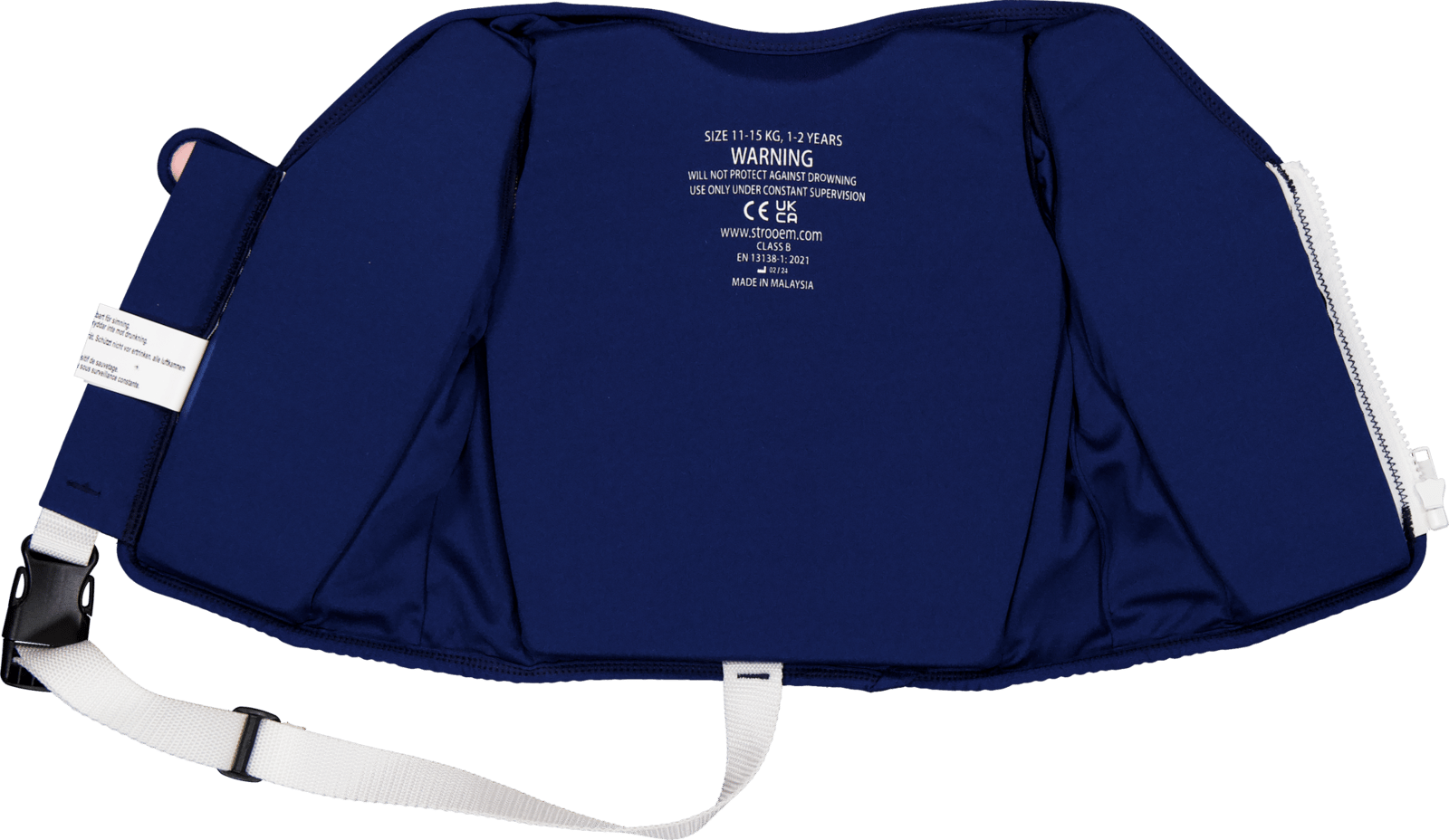 Strooem Original Swim Vest Orange/Navy 1-2 år 11-15 kg