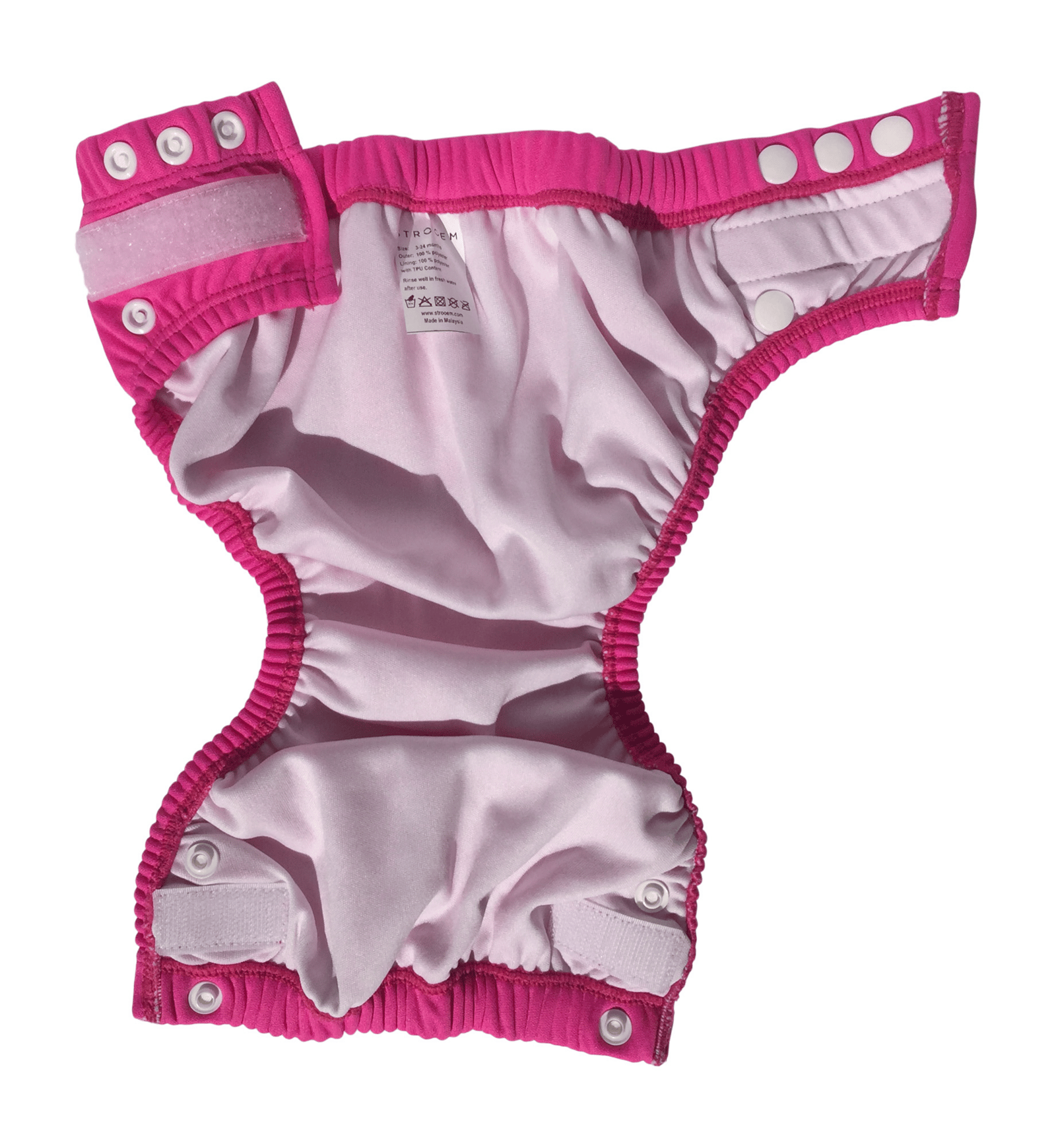 Strooem Nappy Smiley Racer Pink Onesize 3-24 månader