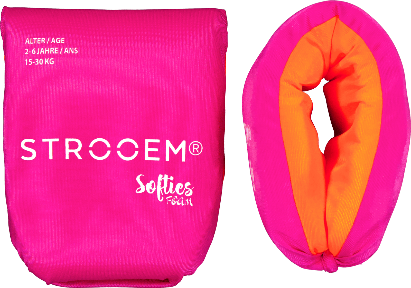 Strooem Softies Foam Swim Armbands Pink/Orange 2-6 år 15-30 kg