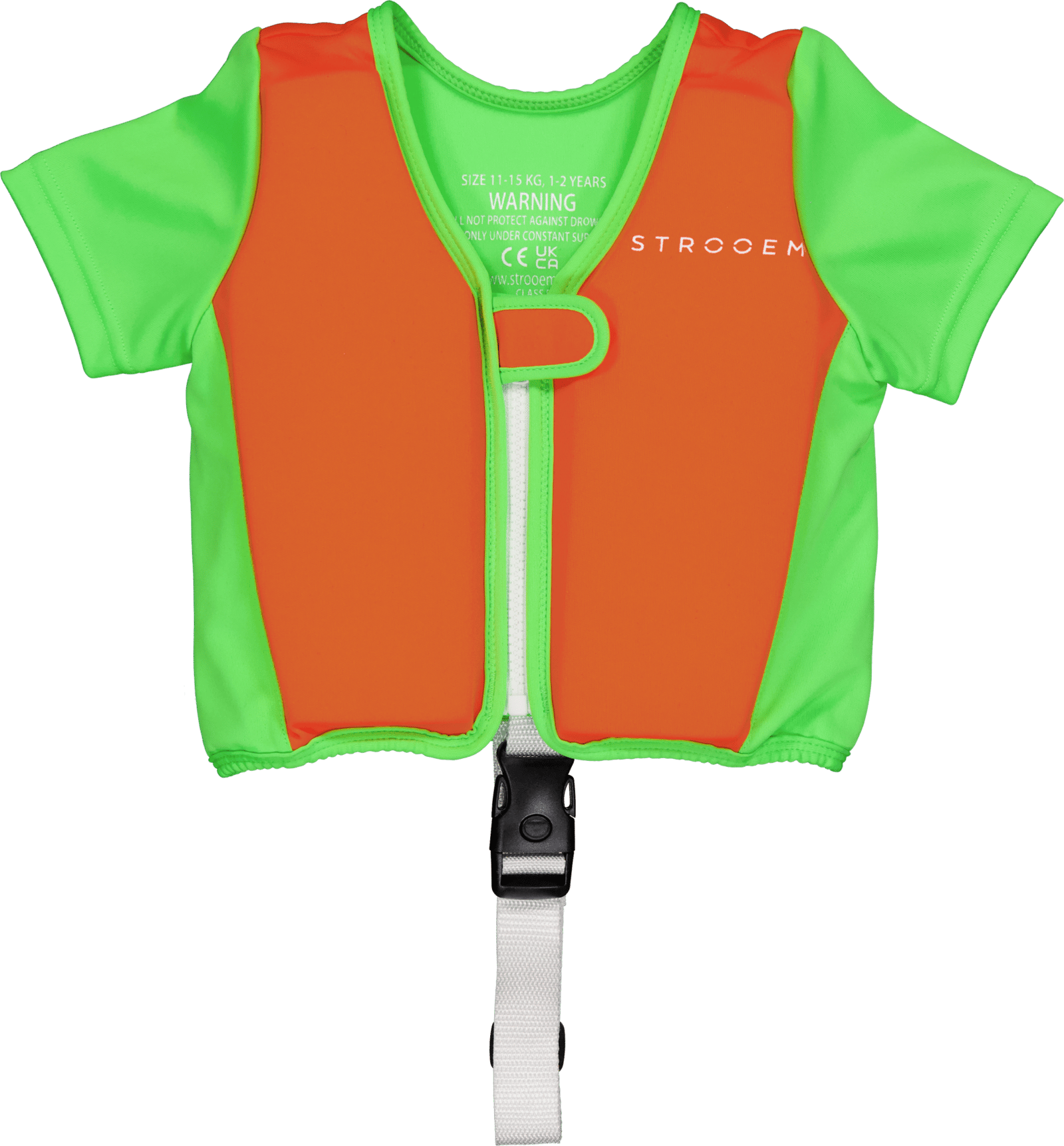 Strooem Original Swim Vest Orange/Lime 1-2 år 11-15 kg
