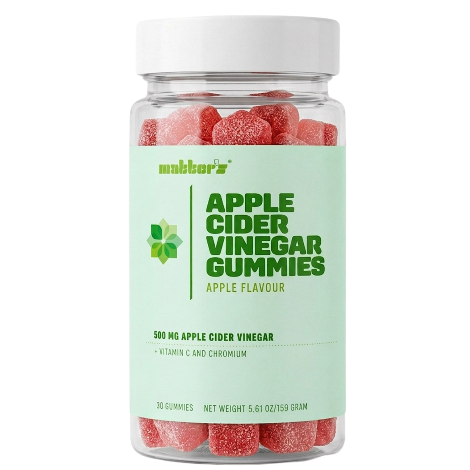 Matters Apple Cider Vinegar Vitamin C + Krom Gummies Äpplesmak 30 st