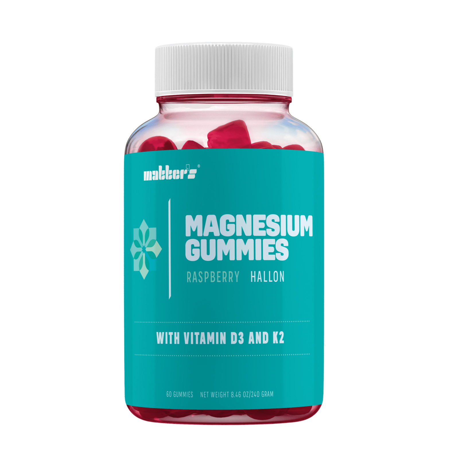 Matters Magnesium + K2 & D3 Gummies Hallon 60 st
