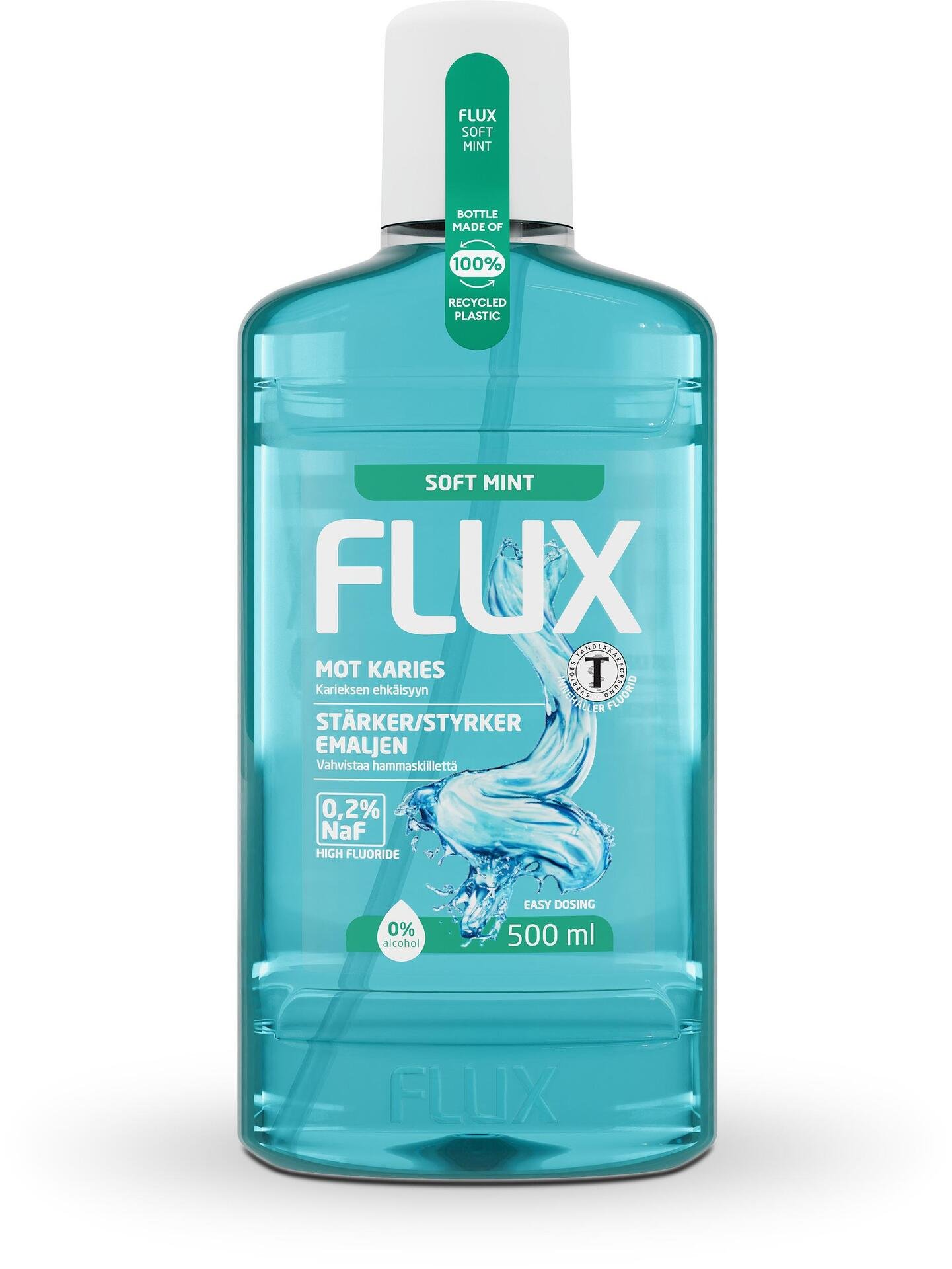 Flux Soft Mint Munskölj 500 ml
