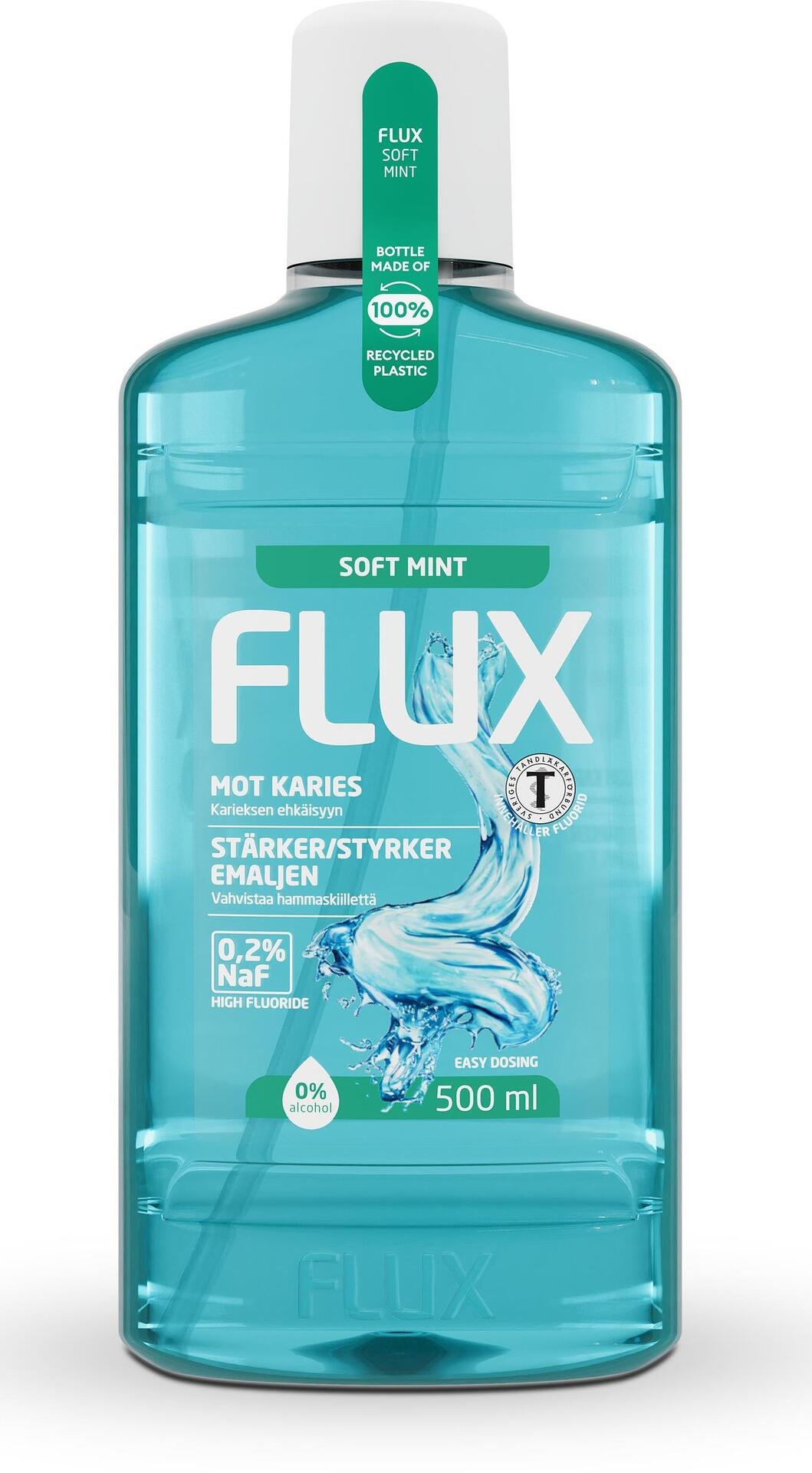 Flux Soft Mint Munskölj 500 ml