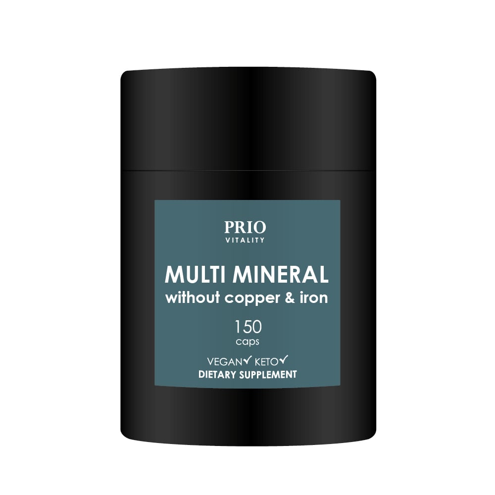 Prio Vitality Multi Mineral Without Copper & Iron 150 kap